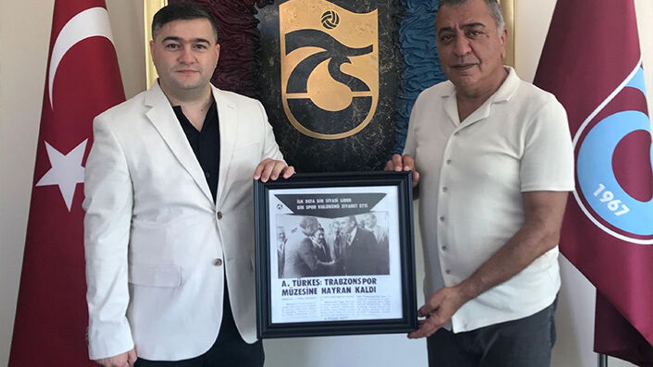 ALPARSLAN TÜRKEŞ’İN TRABZONSPOR’A OLAN HAYRANLIĞI ÖLÜMSÜZLEŞTİ