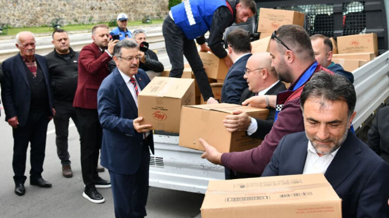 TRABZON'DA GAZZE İÇİN YARDIM SEFERBERLİĞİ