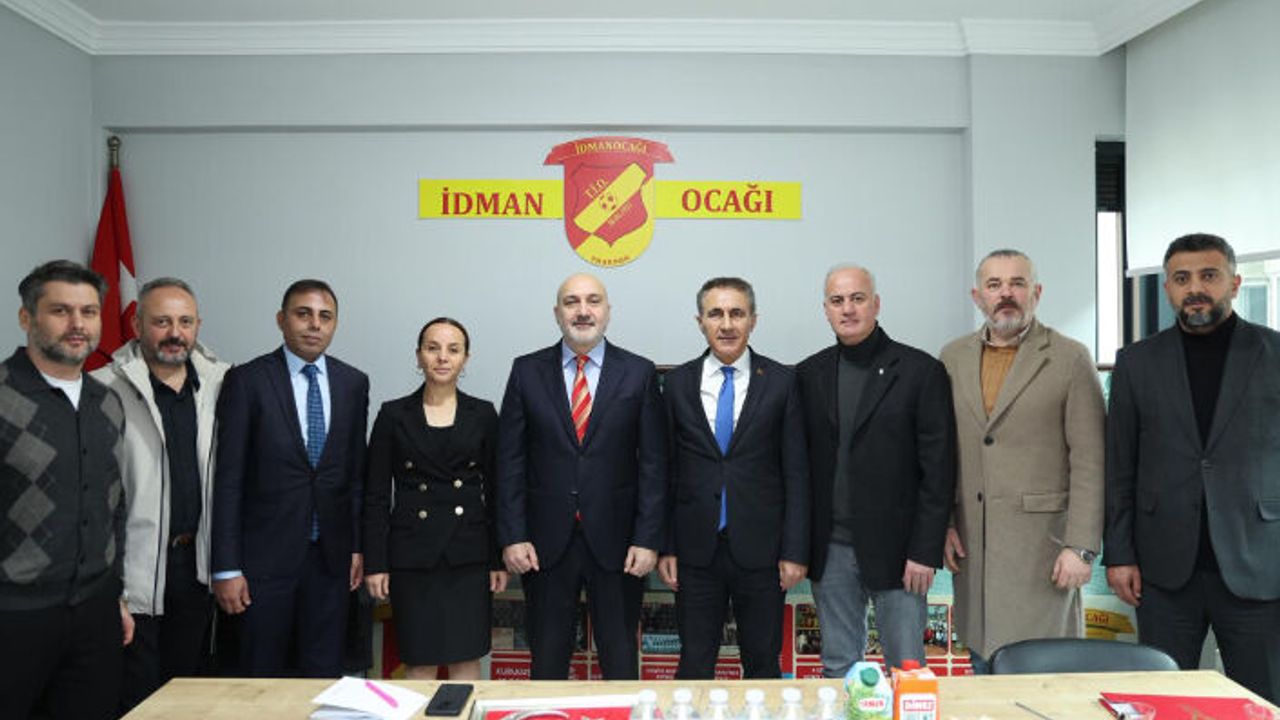 İDMANOCAĞI SPOR KULÜBÜNE ZİYARETTE BULUNDULAR