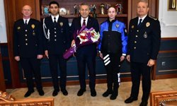 POLİS HAFTASI KAPSAMINDA VALİ ŞAHİN’E ZİYARET