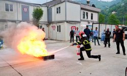 ORTAHİSAR BELEDİYE PERSONELİNE YANGIN GÜVENLİĞİ EĞİTİMİ VERİLDİ