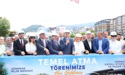 SÜRMENE'DE KAPALI OTOPARK VE PAZAR YERİNİN TEMELİ ATILDI