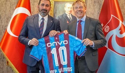 TRABZONSPOR KULÜBÜNE,HOLLANDA BÜYÜKELÇİSİ JOEP WİJNANDS’TAN ZİYARET