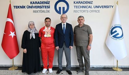 DÜNYANIN KONUŞTUĞU ŞAMPİYON, KTÜ’YÜ ZİYARET ETTİ