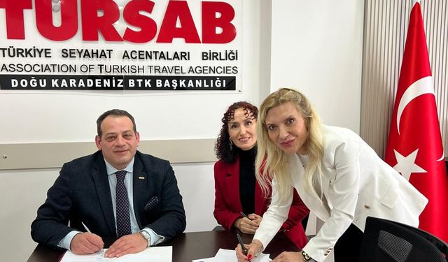 TÜRSAB DOĞU KARADENİZ BTK İLE TRABZON ÜNİVERSİTESİ ARASINDA STAJ İŞ BİRLİĞİ PROTOKOLÜ İMZALANDI