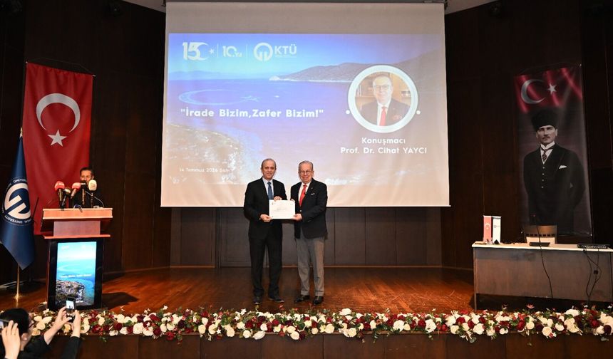 KTÜ’DE ”İRADE BİZİM, ZAFER BİZİM!” KONFERANSI DÜZENLENDİ