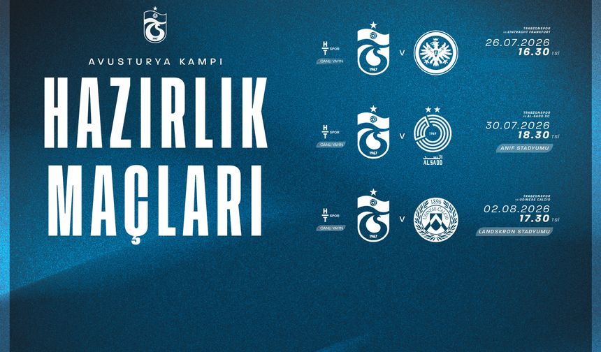 HAZIRLIK MAÇI PROGRAMI BELLİ OLDU