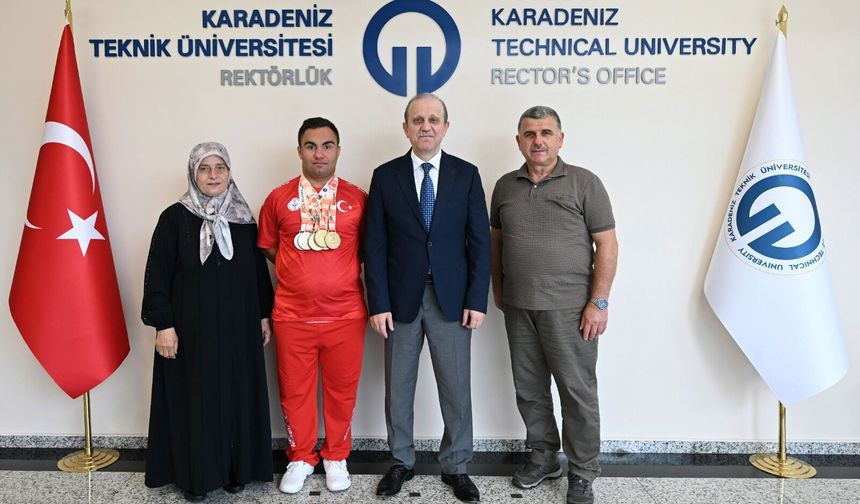 DÜNYANIN KONUŞTUĞU ŞAMPİYON, KTÜ’YÜ ZİYARET ETTİ