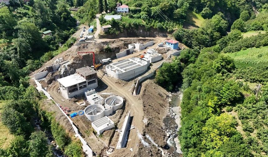 DÜZKÖY İLERİ BİYOLOJİK ARITMA TESİSİ'NİN YAPIMI SÜRÜYOR