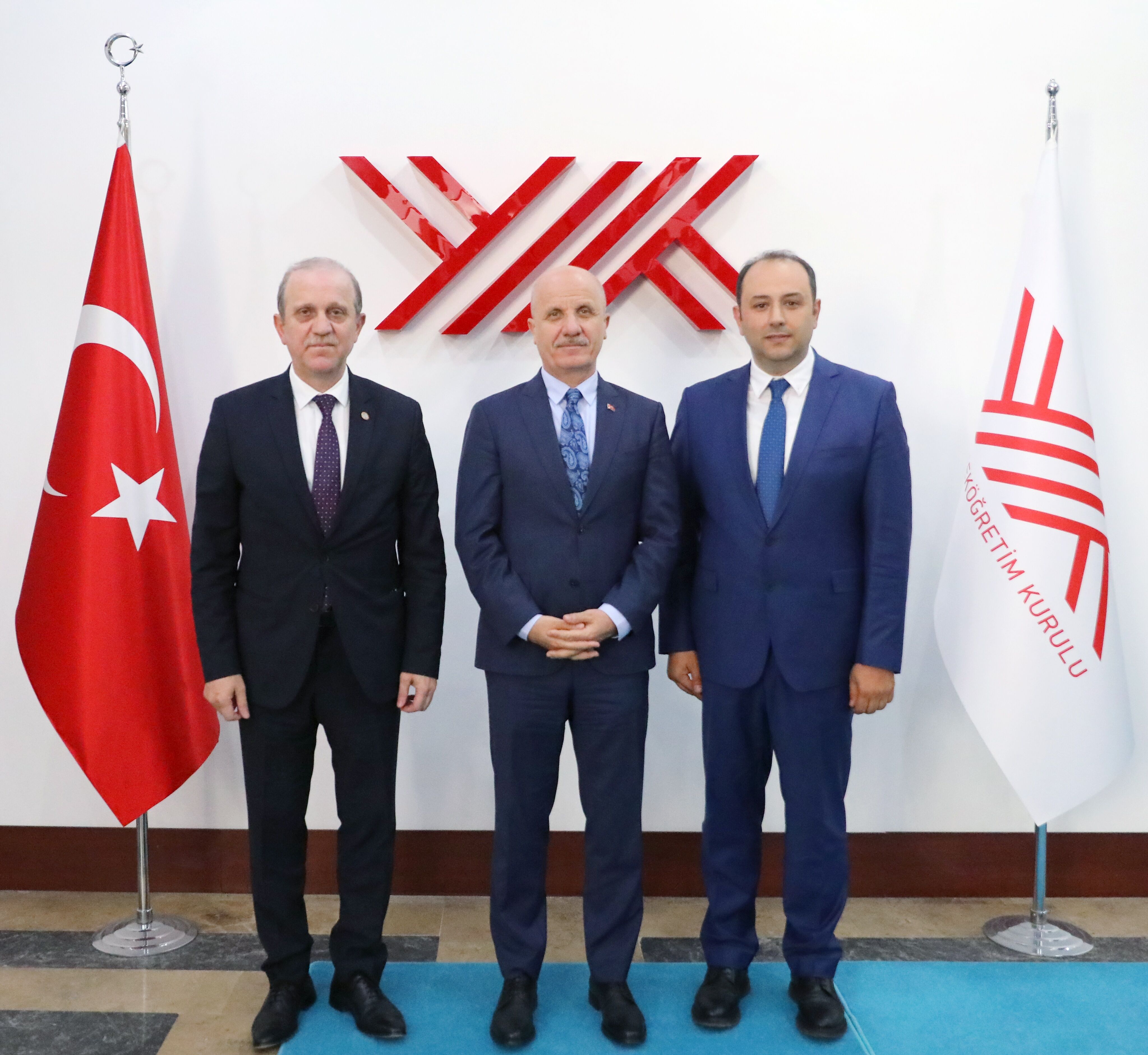 YÖK BAŞKANI PROF. DR. ÖZVAR’I  ZİYARET ETTİ